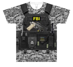 FBI Body Armor T Shirt by Life is a Special Operation Front HD Mockup