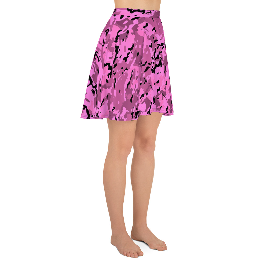 Pink Camouflage Skater Skirt - Life is a Special Operation