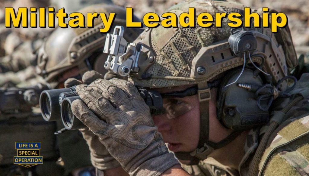 Military Leadership Concepts by Life is a Special Operation