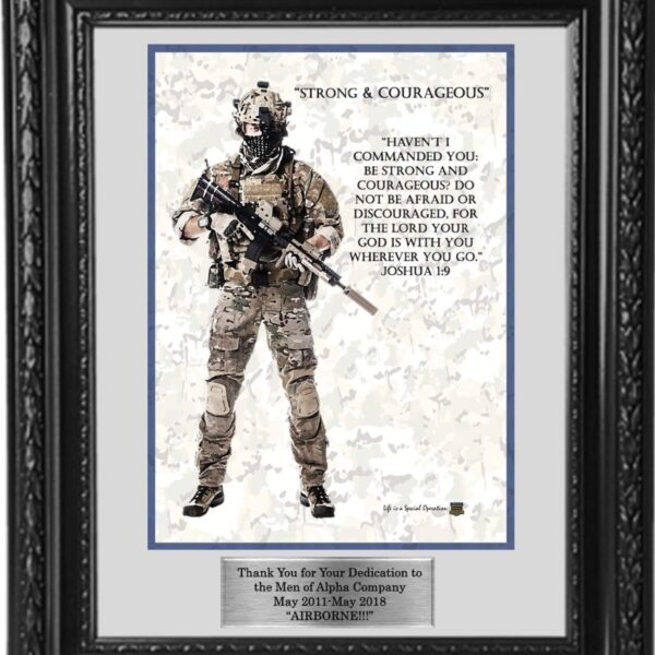 Strong and Courageous Print in Frame by Life is a Special Operation