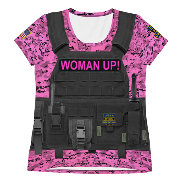 WOMAN UP! Athletic T-shirt