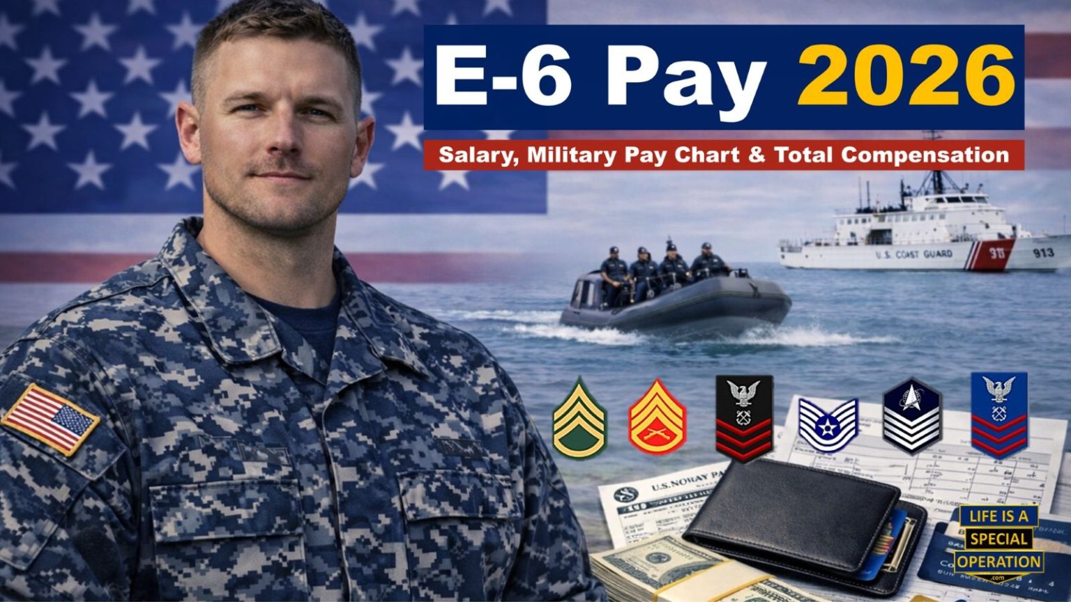 E6 Military Pay 2026 All Branches by Life is a Special Operation