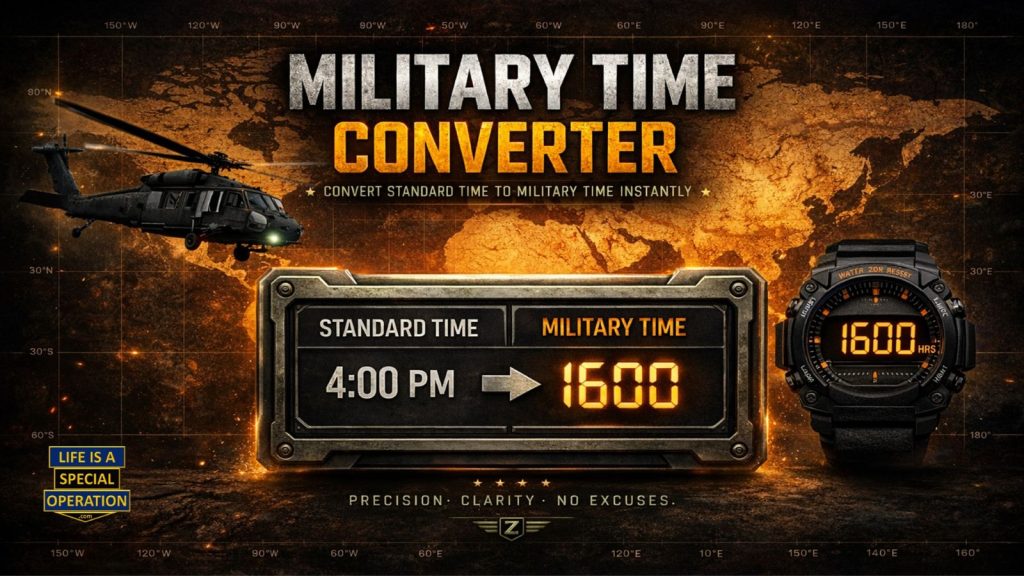 Military Time Converter by Life is a Special Operation