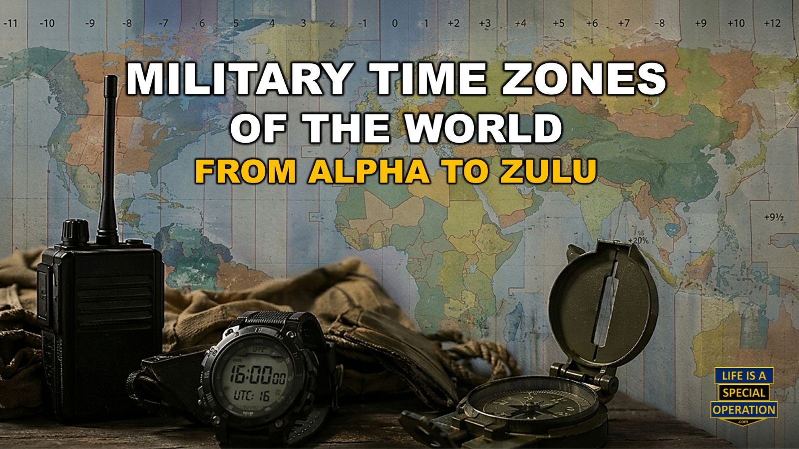 Military Time Zones of the World by Life is a Special Operation
