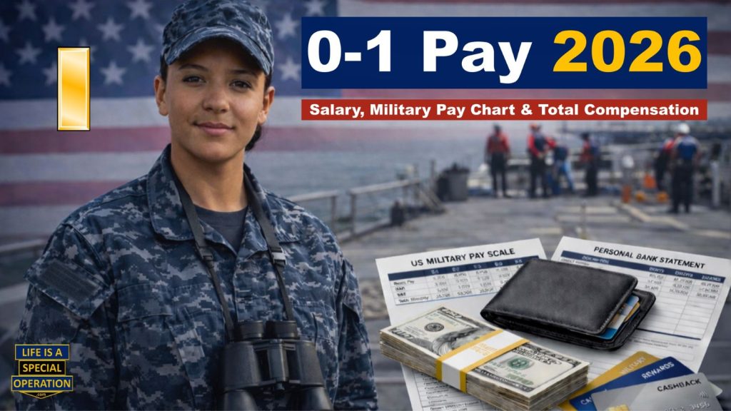 O1 Military Pay 2026 All Branches by Life is a Special Operation