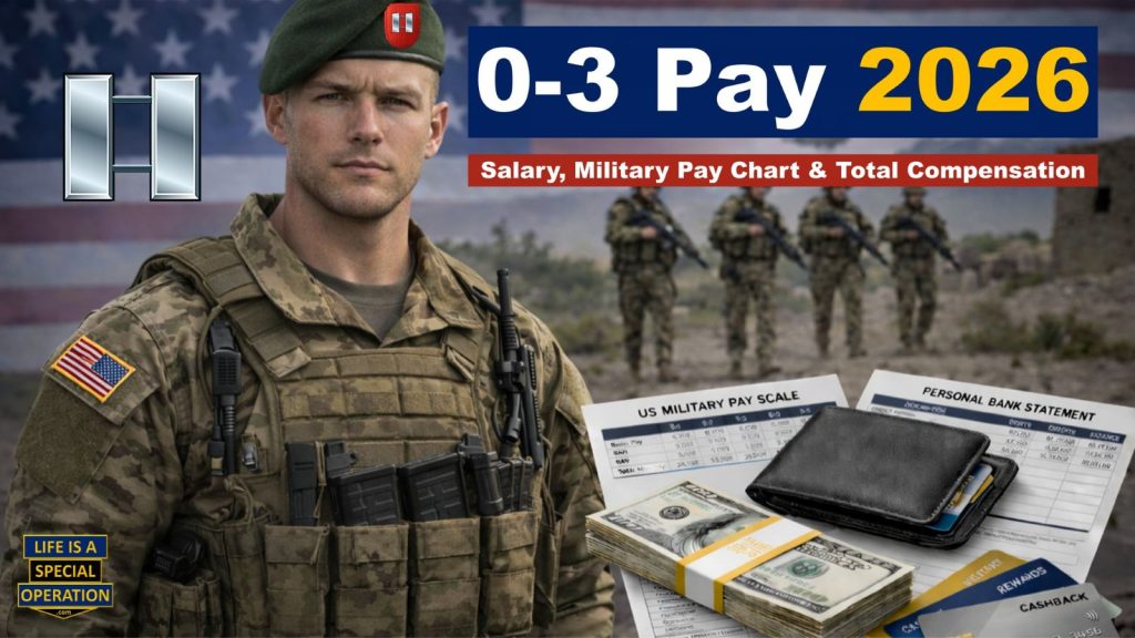 O3 Military Pay 2026 All Branches by Life is a Special Operation