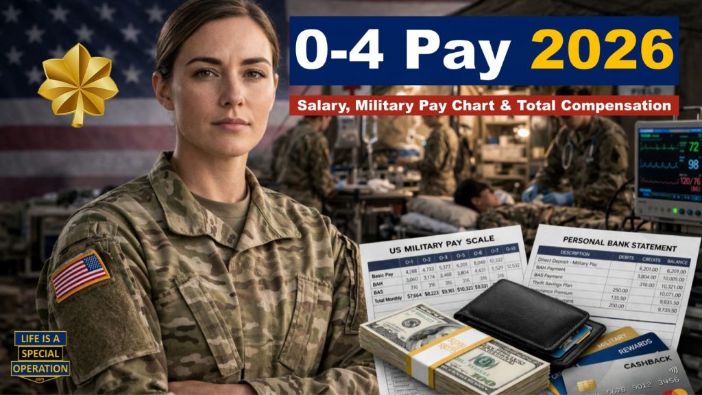 O4 Military Pay 2026 All Branches by Life is a Special Operation