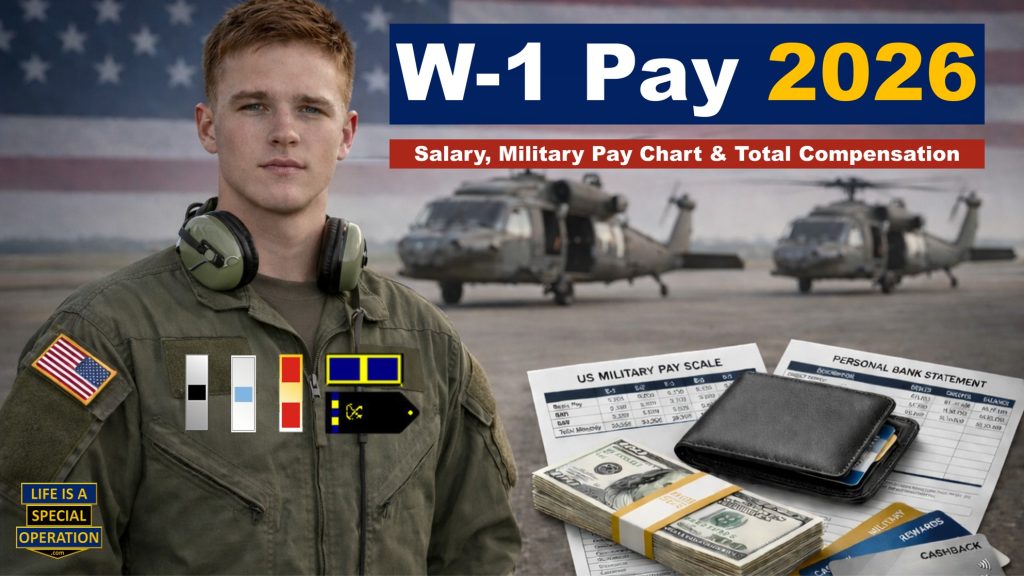 W1 Military Pay 2026 All Branches by Life is a Special Operation