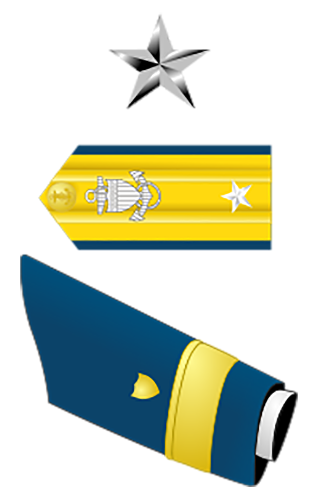 Coast Guard O7 Rank Rear Admiral Lower Half