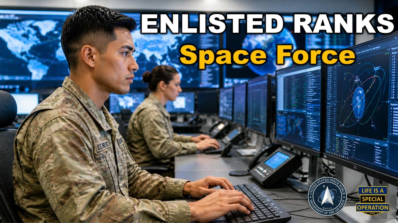 Enlisted Ranks Space Force by Life is a Special Operation