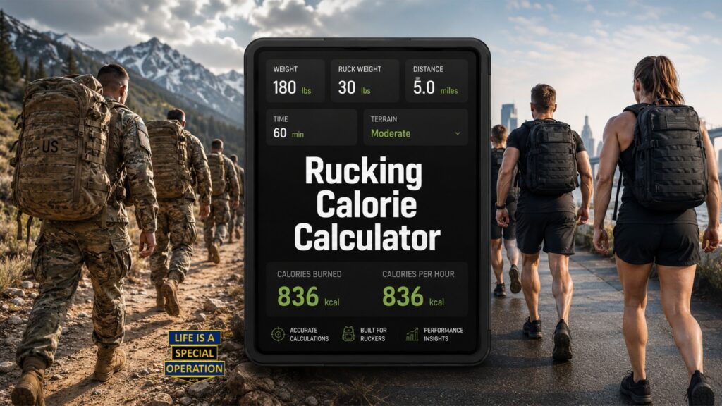 Rucking Calorie Calculator by Life is a Special Operation