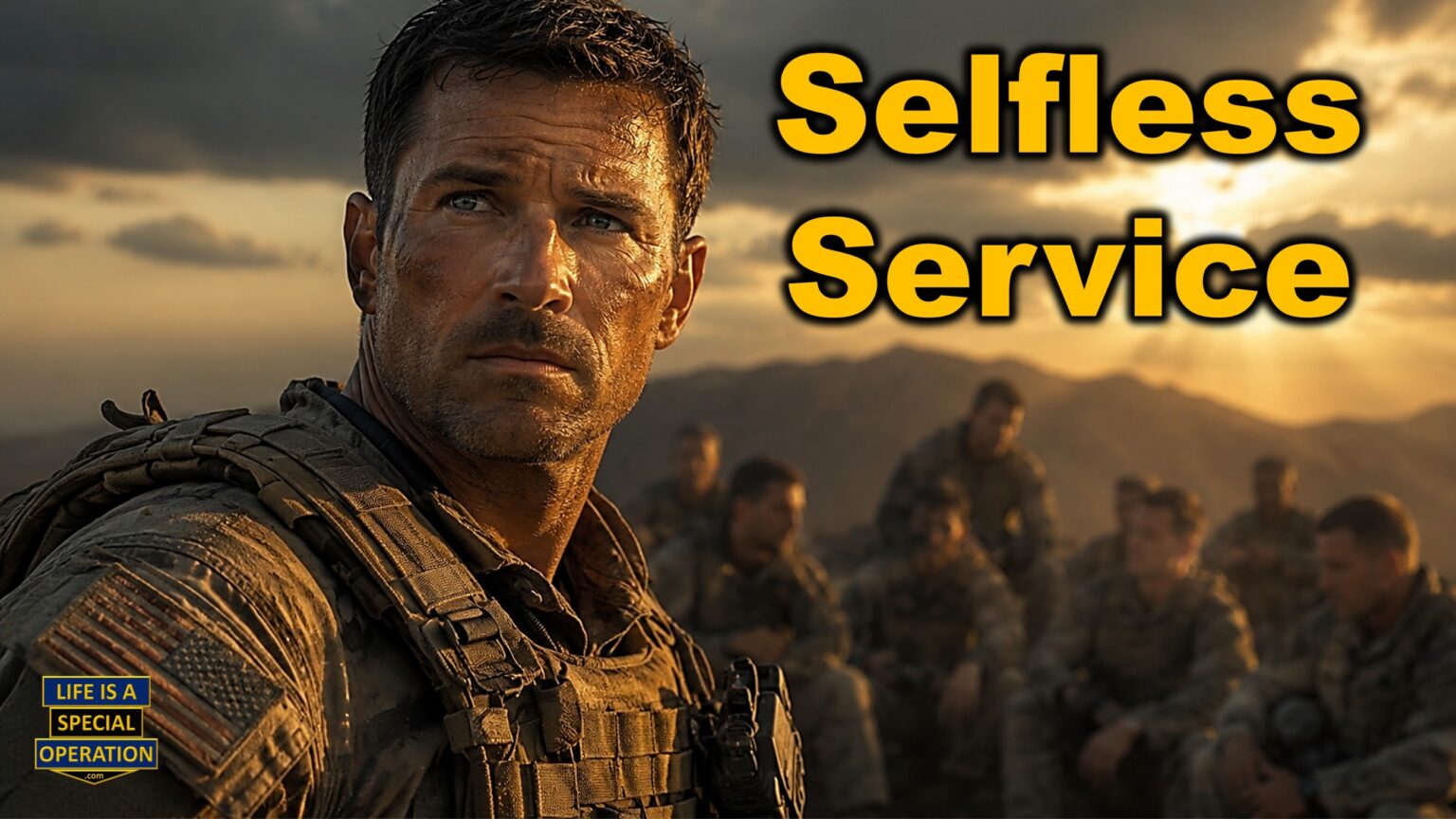 Special Operations Team Leader demonstrating Selfless Service - Mission Before Ego